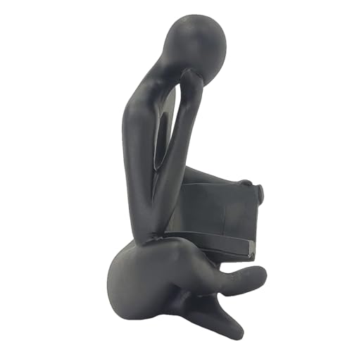 Leitor Estatueta Decorativa Leitura Abstrata Homem que Lê Decoração Ornamento Elegante Estátua Pensa