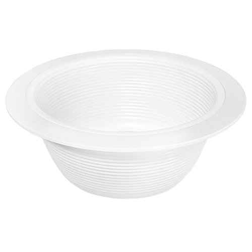 12 Pack - 6" Inch White Baffle Recessed Can Light Trim #TOP1
