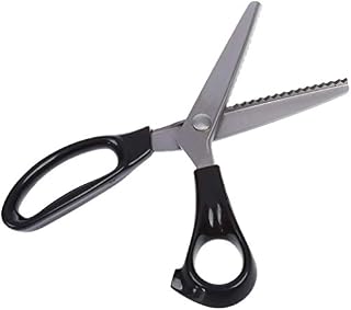Pinking Shears for Fabric Cutting Scissor Shears for Fabric Professional Fabric Shears Serrated and Scalloped Grips Dressmaking Sewing Zig Zag Cut Scissors
