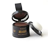 Mélange Boutique Root Touch Up Hair Powder Concealer Pod Medium Brown – Tinted Instant Root Cover Hair Makeup to Conceal Gray Hair, Blur Growth