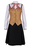 Vasojot Tohsaka Rin Cosplay Costume Adult Women Halloween Party Cosplay Tohsaka Rin Outfits,Large