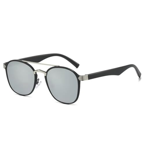Lunettes de soleil de luxe rétro double pont pour homme et femme protection UV400