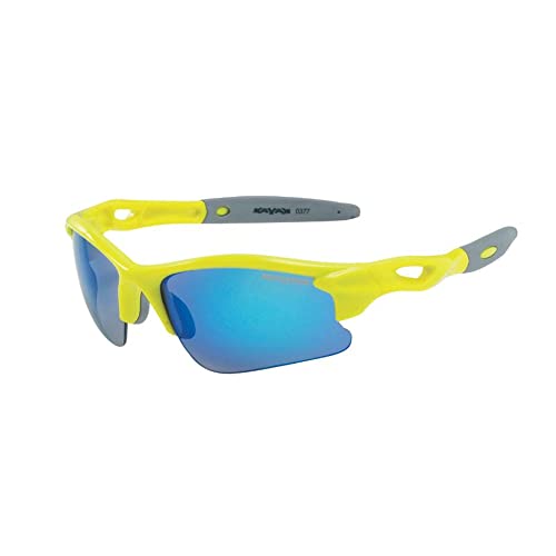Lunettes vélo enfant Gist jaune fluo skate avec protection yeux et verres interchangeables
