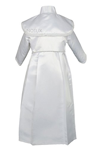 Baby Boy Christening Baptism Gown Gold Outfit Dove Cross Church Hat 0-30M3