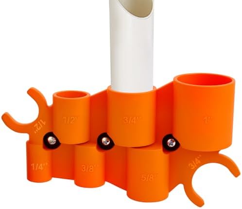 1/4'' - 1'' Depth Gauge and Pipe Deburring Tool Kit, Pex Deburring Tool Inner Outer Pipe Tubing Chamfer Tool for PVC, PPR, CPVC, Brass, Aluminum Pipe