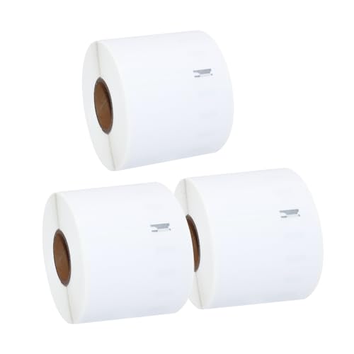 Molabel Compatible Labels for Dymo S0722430 / 99014, 101 x 54 mm, 3 Rolls of 220 Labels