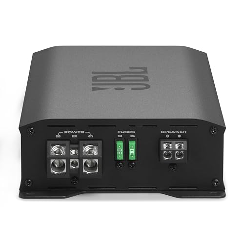 JBL Stage GT 50011 1 Kanal Subwoofer Autoradio Verstärker 1220W Max Class-D Mono Hochleistung Mono Endstufe Auto von Harman Kardon mit Kräftigem Bass EQ mit Tiefpassfilter und Fernbedienung