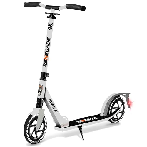 Image of Scooter aa‚¬a€oe Scooter for Teenager aa‚¬a€oe Kick Scooter aa‚¬a€oe 2 Wheel Scooter with Adjustable T-Bar Handlebar aa‚¬a€oe Folding Adult Kick Scooter with Alloy Anti-Slip Deck aa‚¬a€oe Scooter with 8aa‚¬A Smooth Gliding Wheels by Hurtle