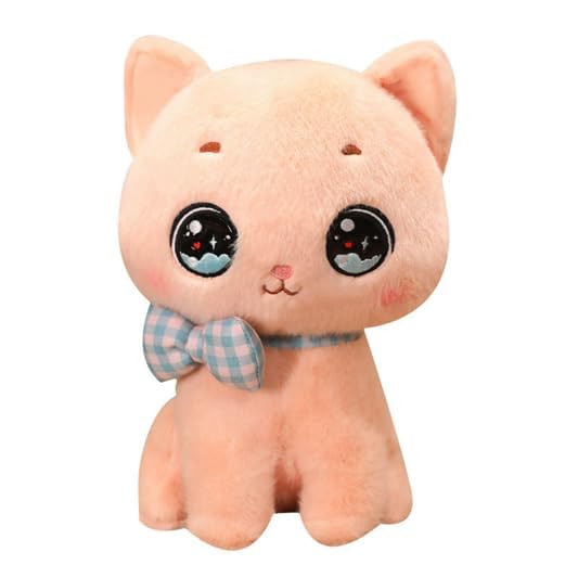 Image of SCOOBA Adorable Bow cat Soft Toy 35cm Pink Color (Bow cat Pink)