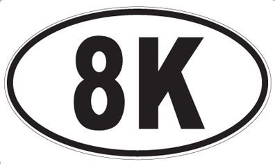 US Decal, Inc. 8K Oval Sticker