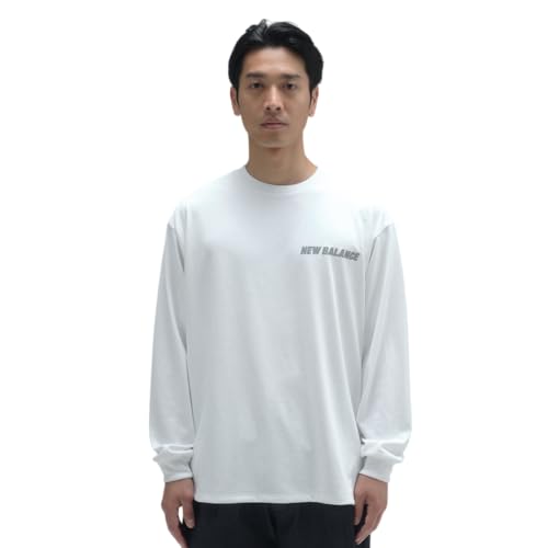 new balance(ニューバランス) MET24 メンズ長袖Tシャツ 吸水速乾 リフレクション NB ロゴ ロングスリーブ Tシャツ(AMT45024)メンズ