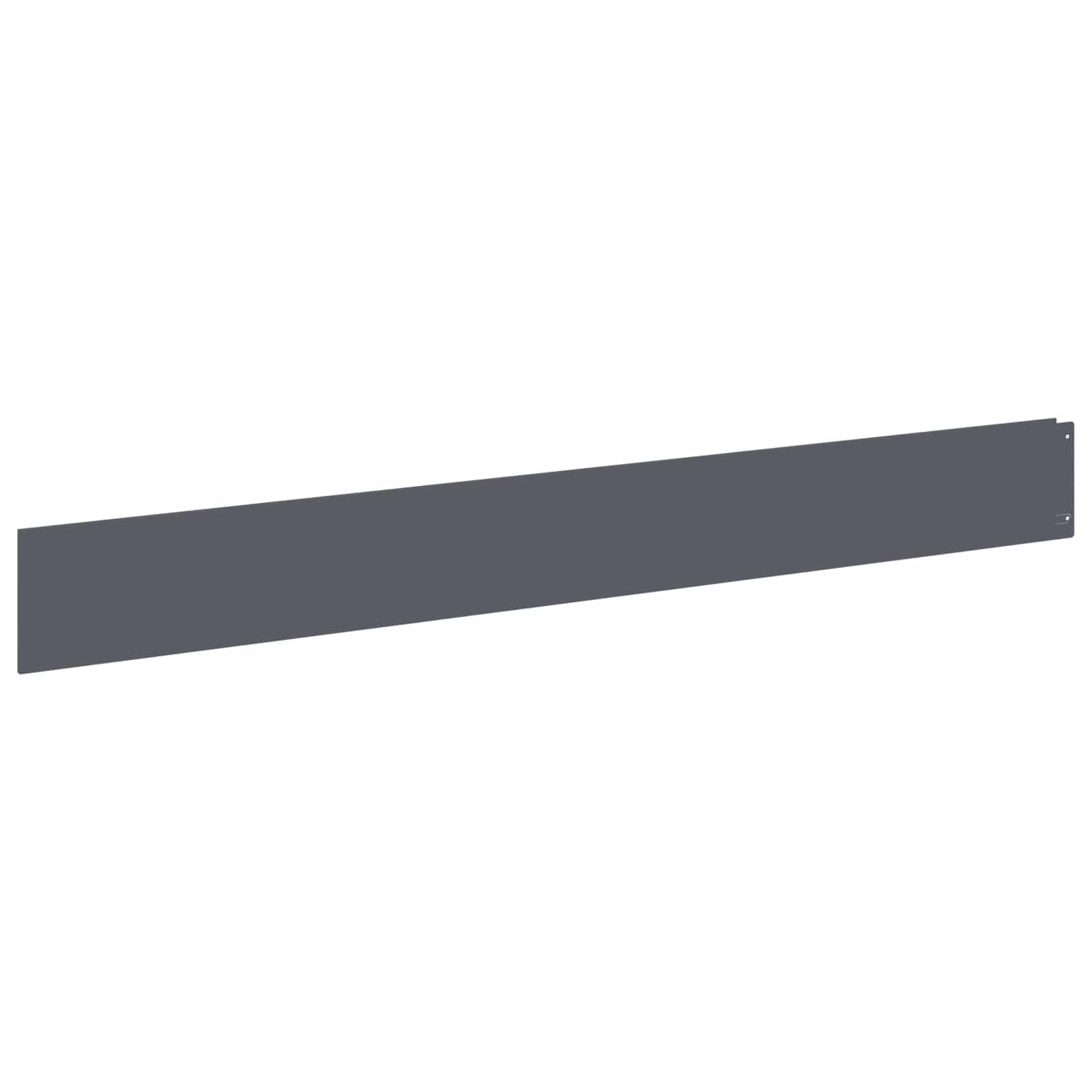 vidaXL Borde de Césped 10 uds. 100 x 12 cm Acero Gris Antracita