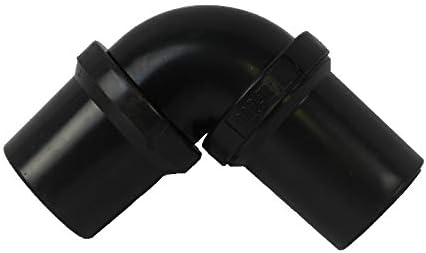 Replacement Part For Proteam, Gocart Vac Vacuum Cleaner 1-1/4" Black Hose Cuff w/ 90% Swivel End # compare to part 102715