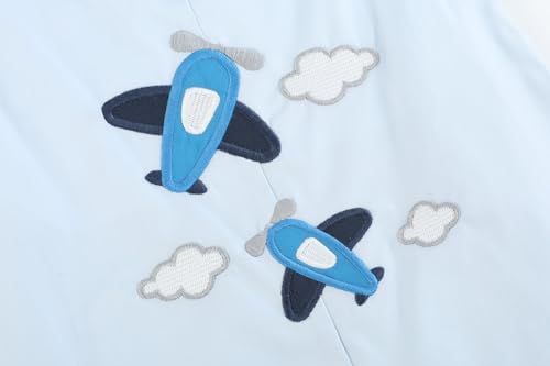 Blue Airplane Pockets Shortalls4