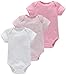 Bestele Body Bébé,Bodies à Manches Courtes Bébé pour Garçon Filles Mixte Nouveau-né,Bébé Bodys Short-Sleeve Coton Pyjama Combinaison D'été Bodysuit 0 1 3 6 9 12 18 24 Mois (Pure Color G, 9-12 Mois)