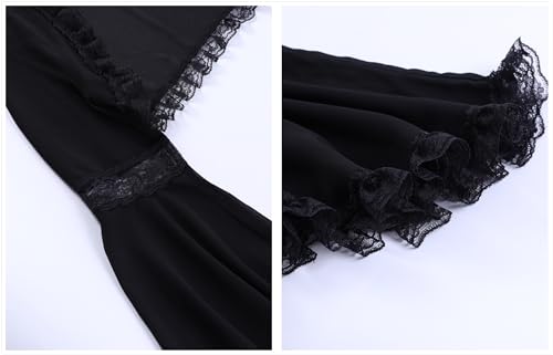 Image of TOMETO STAR Bolero Shrug Tops for Women Goth Flare Sleeve Shrugs
