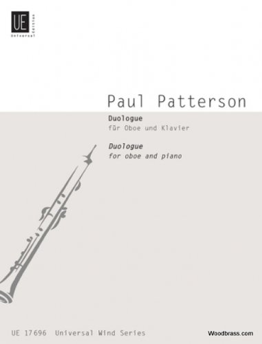 Partitions classique UNIVERSAL EDITION PATTERSON PAUL - DUOLOGUE - OBOE & PIANO Hautbois
