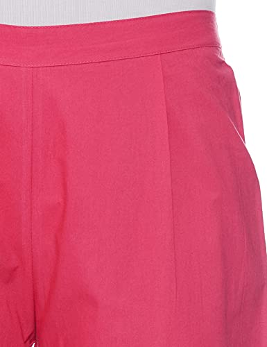 Image of Rain & Rainbow Cotton Women Coral Pink & White Floral Screen Print Kurta with Trousers & Dupatta