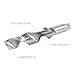Accusize Industrial Tools 1/2-13Nc H.S.S. Combined Tap and Drill, 4-1/4'' Oal, 1-21/32'' Thread Length, 1-1/8'' Drill Length