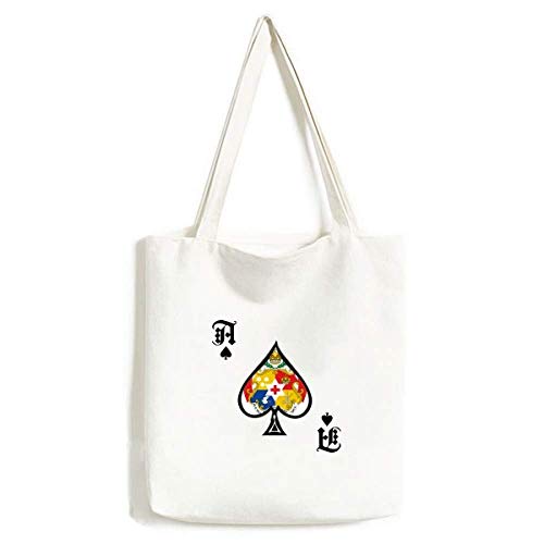 Sac à main lavable Tonga grand cabas océanien avec emblème imprimé