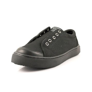 LaforstCourtney 3346 Womens Sunbrella Slip Resistant Waitress Server Slip On Flat (9) Black