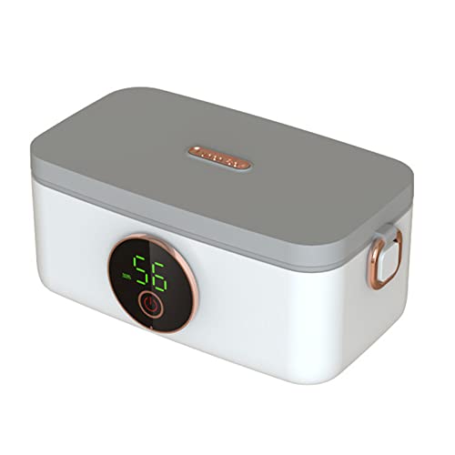 Maigridy Fiambrera eléctrica portátil con recipiente de acero inoxidable extraíble de 1 litro para coche, camión, escuela, caja térmica portátil para adultos y estudiantes