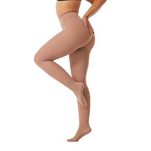 Image of Frola Semi Opaque Tights for Women 40 Denier Matte Solid Color Pantyhose Soft Stockings Nylons Under Dress