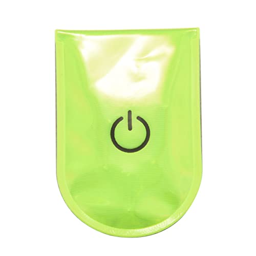 KTELI 2X Outdoor Sports LED Safety Light Reflective Magnetic Clip on Strobe Running Walking Bike Cycling, yellow