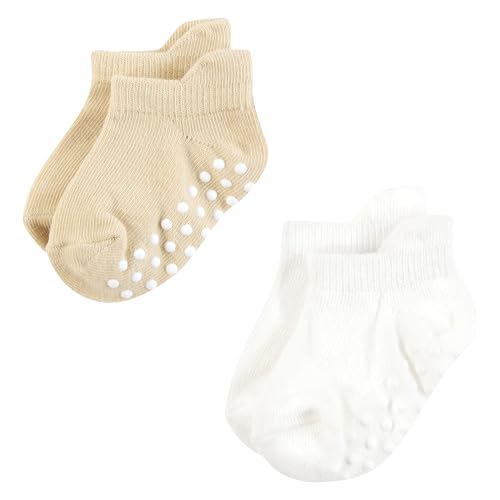 Touched by Nature Girls Unisex Baby Organic Cotton Socks with Non-Skid Gripper for Fall Resistance3