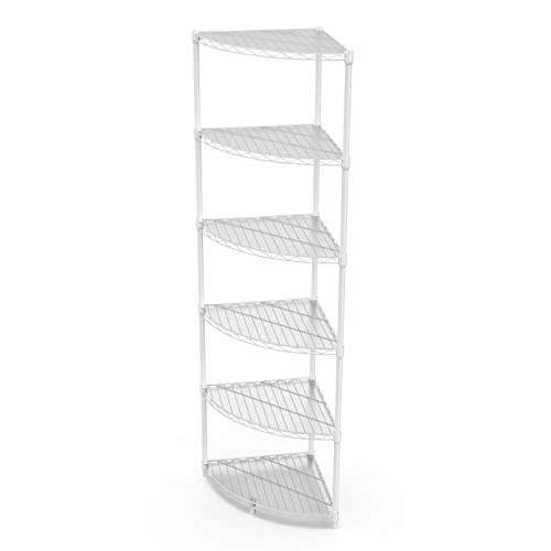 Pouseayar Nsf 6-Tier Metal Corner Shelf Wire Shelving Unit cover