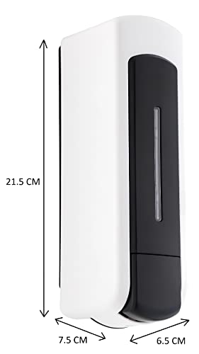 Image of Carnival ABS Manual Soap Dispenser Wall Mount 350ml | Liquid,Lotion,Hand Wash,Shampoo,Conditioner Dispenser for Bathroom, Wash Basin [1 Year Leakage Guarantee] (Nexon, 1.0, Piece)