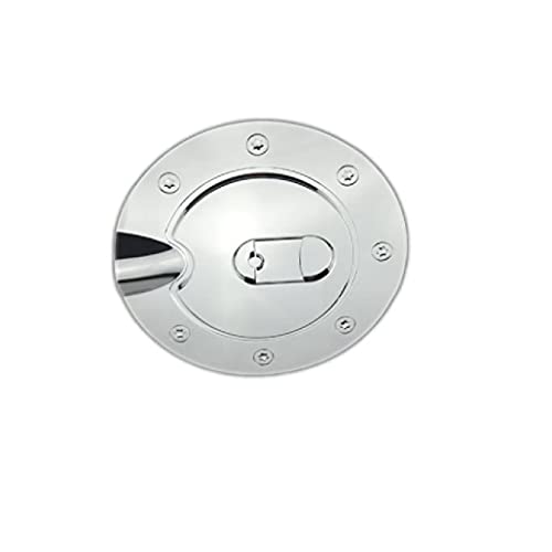 A-PADS (NOT for replacement click on, JUST overlay Stick on) Chrome Gas Door Cover for 2009-10 11 12 13 14 15 2016 Dodge RAM 1500 & 2500/3500 2010-2016 - Chromed Fuel Cap Tank