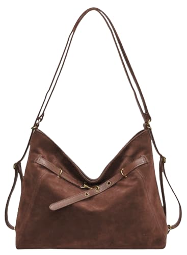 Bolso cruzado de gamuza para mujer miniatura 1