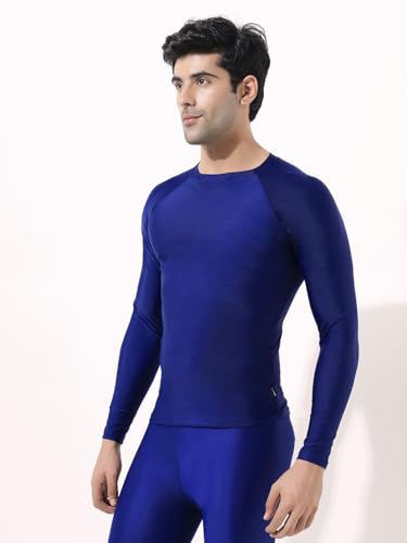 Image of LYCOT Compression Top Full Sleeve Plain Athletic Fit Multi Sports Cycling, Cricket, Football, Badminton, Gym, Fitness & Other Outdoor Inner Wear