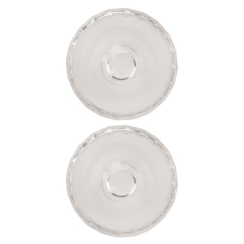 DIYEAH Cuencos de Cristal Transparentes 6 Cm, Set de 2 Unidades para Cuidado Facial, Tazones Mezcladores para Mascarillas Caseras y Aceites Esenciales, Adecuado para Uso en Salones