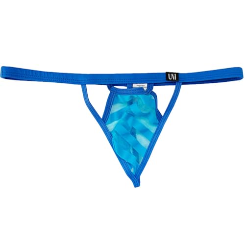 Men's Sheer Low Rise Thong Sexy See Through T-Back Briefs4