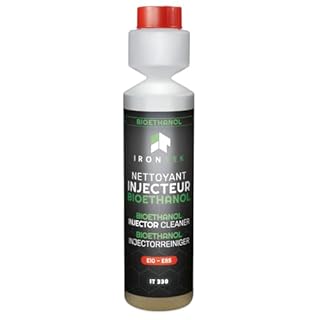 Nettoyant Injecteurs E85 Super Éthanol 250mL - IRONTEK | IT330 | Additif carburant Bioéthanol | Anti-Corrosion Anti-Démixion | Traite 250L de carburant Formule économique | Lubrifie Injection & Pompe
