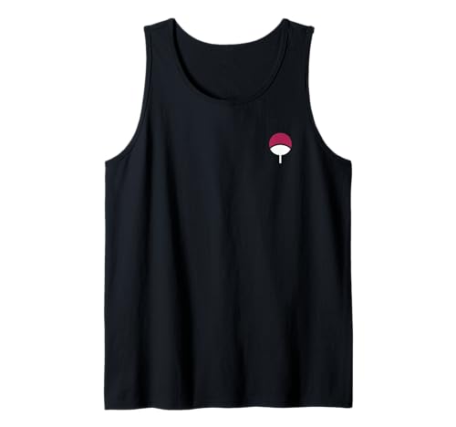 Naruto Shippuden Sasuke Uchiha Icon Front and Back Anime Camiseta sin Mangas