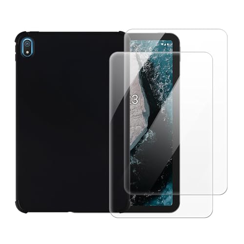 Coque Nokia T20 protectrice noire pour le travail et la maison