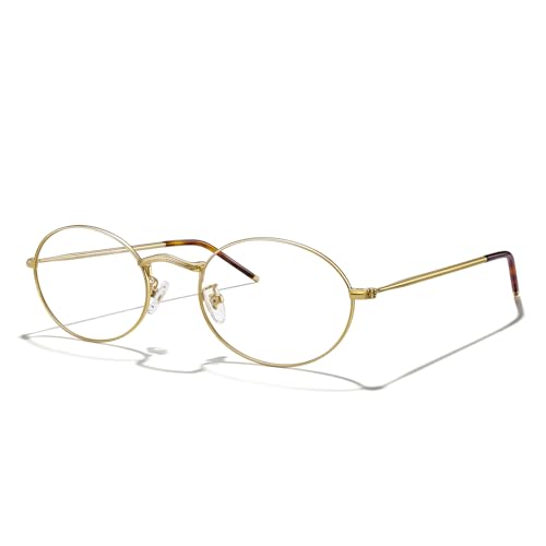 MERRY'S Oval Reading Glasses for Women Men Fashionable Blue Light Blocking Computer Readers