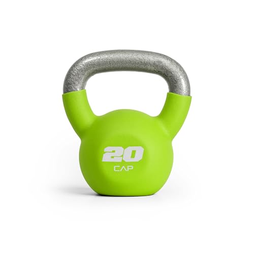 CAP Barbell 20 LB Neoprene Coated Cast Iron Kettlebell - Green by CAP Barbell - Used condition - US$42.39