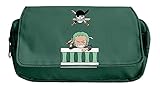HANDAFA Manga One Piece Pencil Case Anime Sea King Pencil Pouch Holder Large Capacity Pen Case(Green...