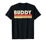 Buddy Gift Name Personalized Funny Retro Vintage Birthday T-Shirt