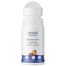 Under Arm Roll On Deodorant - 5% AHA, 2% Kojic Acid & 1% Mandelic Acid - Alcohol & Aluminium Free, Baking Soda Free - All Skin Types - Suitable for Women and Men - 1.6 FL Oz / 50 ml
