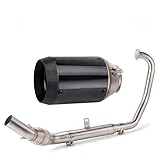 Motorrad-Auspuff-Endrohr 51-mm-Motorradauspuff für CFMOTO 250SR NK250 2019–2025, Modifikation der AR DB Killer-Auspuffanlage(Carbon fiber)