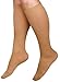 CURAD Knee Length Compression Hosiery 15-20mmHg,Beige,B, Qty 1