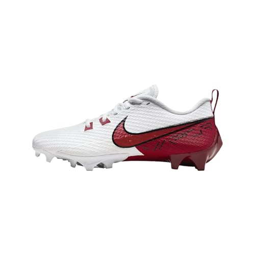 Nike Vapor Edge Speed 360 2 Men's Football Cleats (FQ4045-104, White/Black/Team Crimson) Size 16