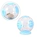 Parliky Creative Hamster Running Ball Durable Exercise Toy for Pets Fun Activity Plaything for Hamsters Hedgehogs and Squirrels Transparent Blue Design