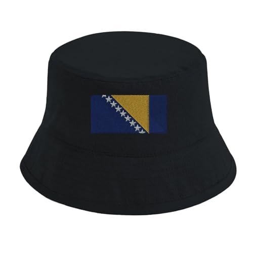 Chapeau bob Bosnie-Herzégovine anti-coup de soleil pour supporter