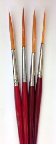The Art Shop Skipton Artists Rigger Brush Set , Pack of 4 Rigger Paint Brushes